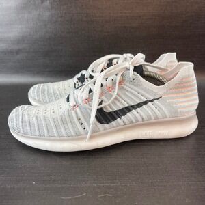 Nike Free RN Flyknit‎ 2016 Womens size 6.5 Grey Mango Running Shoes 831070-005